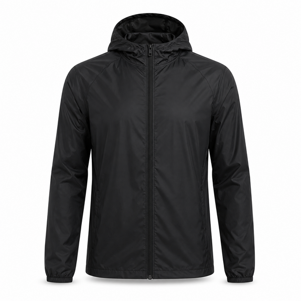 Windjack capuchon zwart